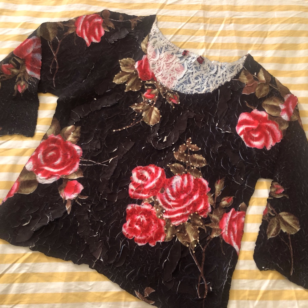 Polyester blouse from Nordstrom.